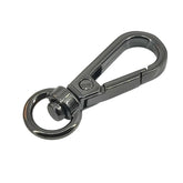 Alloy 360 Degree Swivel Ring Snap Hook Clasps (4 Pieces) 39x13 MM Black Metal Color For DIY Crafts Key Chain Bag Making