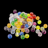 Acrylic Beads 8 MM (95-100 Beads, 25 Grams Wt) Hole:1.5 MM Round Mixed Colors For Jewellery Making DIY Arts Crafts