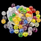 Acrylic Beads 8 MM (95-100 Beads, 25 Grams Wt) Hole:1.5 MM Round Mixed Colors For Jewellery Making DIY Arts Crafts