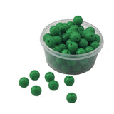 Premium Non Peel Acrylic Beads 8x7 MM Hole Size 2 MM Round For Jewellery Making DIY Arts Crafts