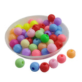Plastic Beads 8x7 MM Hole:2.5 MM Round For Jewellery Making DIY Arts Crafts