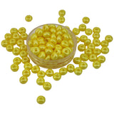 Glass Seed Beads 4x2.5 MM Hole 1 MM Luster Painted Round Donut Shape Opaque For Jewellery Making DIY Crafts Hobby Arts