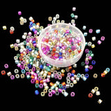 11/0 Silver Color Lining Glass Seed Beads 2x1.5 MM Hole 1.25 MM Cylinder For Jewellery Making DIY Crafts Hobby Arts