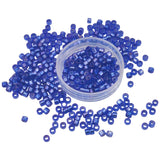 11/0 Silver Color Lining Glass Seed Beads 2x1.5 MM Hole 1.25 MM Cylinder For Jewellery Making DIY Crafts Hobby Arts
