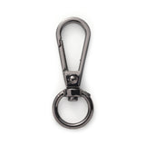 Alloy 360 Degree Swivel Ring Snap Hook Clasps (4 Pieces) 39x13 MM Black Metal Color For DIY Crafts Key Chain Bag Making
