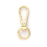 Alloy 360 Degree Swivel Ring Snap Hook Clasps (4 Pieces) 39x13 MM Gold Color For DIY Crafts Key Chain Bag Making