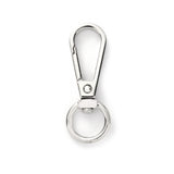 Alloy 360 Degree Swivel Ring Snap Hook Clasps (4 Pieces) 39x13 MM Silver Color For DIY Crafts Key Chain Bag Making
