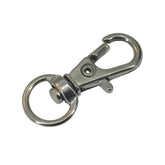 Alloy Lobster Clasps 360 Degree Swivel (10 Pieces) 21x12x1.5 MM Hook Silver Color For Key Chain Accesories Bag Making