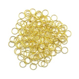 Iron Jump Rings 8x0.7 MM (25 Grams, 325+ Pieces) Gold Color For Jewellery Making Crafts