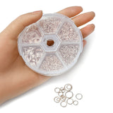 Iron Jump Rings Light Rose Gold Color (Mixed Sizes 4-10 MM, Total 1000 Pieces, 1 Box) For Jewellery Making Crafts
