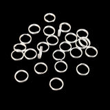 Iron Double Loop Split Jump Rings 8x1.4 MM (175+ Pieces, 25 Grams Wt) Silver Color For Jewellery Making Keychain Crafts