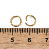 Tarnish Resistant 304-Stainless Steel Ion Plated Jump Rings 7x0.8 MM (60+ Pieces, 5 Grams) Gold Color For Jewellery Making
