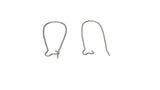 Kidney Ear Hooks 20x10 MM Silver Color (Pack of 20 Pieces) For Earring Jewellery Making