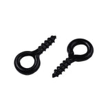 Colored Iron Screw Eye Pins (5 Grams, 30-35 PCs) 10x5x1 MM Mixed Colors Peg Bails For Half Drill Fitting Jewellery Making DIY Crafts