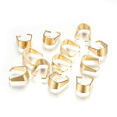 Tarnish Resistant 304-Stainless Steel Snap On Pinch Bails (5 Pieces) 10x8x4 MM Gold Color For Jewellery Making