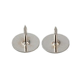 Iron Lapel Pins (10 PCs) 10x8 MM For Brooch Comfort Fit Tie Tack Safety Backs Holding Uniform Badges Hats