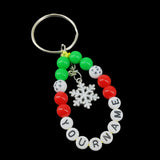 Christmas Personalized Name Customized Keychains Multicolor Gifts