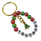 Christmas Name Customized Keychains Personalized Gifts Multicolor