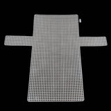Embroidery Canvas Mesh Plastic Sheets 14x15 Inch (1 Piece) Hole 4x4mm Rectangle White For Cross Stitching DIY Knitting Crochet Crafts