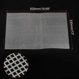 Embroidery Canvas Mesh Plastic Sheets 13x20 Inch (1 Sheet) Hole 3x3mm For Bag Purse Bottom Side Padding Rectangle White For Cross Stitching Knitting
