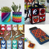 Embroidery Canvas Mesh Plastic Sheets 13x20 Inch (1 Sheet) Hole 3x3mm For Bag Purse Bottom Side Padding Rectangle White For Cross Stitching Knitting