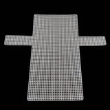 Embroidery Canvas Mesh Plastic Sheets 14x15 Inch (10 Pieces) Hole 4x4mm Rectangle White For Cross Stitching DIY Knitting Crochet Crafts (#Ot1)