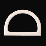 Plastic D Shape Purse Bag Handles (2 Pieces) 4.5x3.25 Inch 9mm White For Making Accessories Spare Replacements