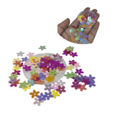 Plastic Sequins (600+ Pieces) 9.5x9.5x0.4 MM 1.2 MM Hole Mixed Colors Flower Paillettes For Sewing Garment DIY Crafts Embellishments