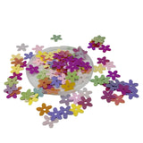 Plastic Sequins (600+ Pieces) 9.5x9.5x0.4 MM 1.2 MM Hole Mixed Colors Flower Paillettes For Sewing Garment DIY Crafts Embellishments