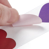 Paper Stickers 1x1 Inch / 2.5x2.5 CM (1 Roll, 500 Stickers) Valentine's Day Heart Love Theme Heart Multicolor Gift Packing Tags