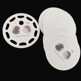 Mini Hair Claw Clips Accessories Display Hanger Cards (50 Pieces) 2.5 Inch 10 Slots Round White