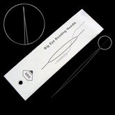 Stainless Steel Collapsible Big Eye Needles (1 PC) 2.25 Inch 0.3 MM Thick For Seed Beads Beading Jewellery Making Embroidery Silver Color