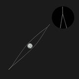 Stainless Steel Collapsible Big Eye Needles (1 PC) 4 Inch 0.2 MM Thick For Seed Beads Beading Jewellery Making Embroidery Silver Color