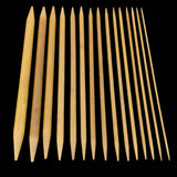 Double Side Bamboo Knitting Needles (10 Sizes, 2 MM to 10 MM) 8 Inch Long For Yarn Crochet Sweater Sewing