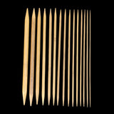 Double Side Bamboo Knitting Needles (10 Sizes, 2 MM to 10 MM) 8 Inch Long For Yarn Crochet Sweater Sewing
