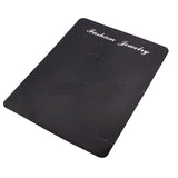 Paper Necklace Chain Jewellery Display Cards 19x14 CM (10 Pieces) Rectangle Black