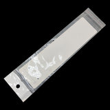Paper Display Cards With Adhesive BOPP Covers (Set of 10) 21x5.5 CM Self Seal For Necklace Chain Jewellery Packaging