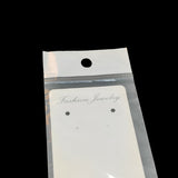Paper Display Cards With Adhesive BOPP Covers (Set of 10) 21x5.5 CM Self Seal For Necklace Chain Jewellery Packaging