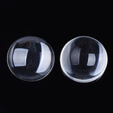 Glass Cabochons Embellishments 50x12 MM (4 Pieces) Round Dome Patch Transparent Color For Jewellery Making DIY Painting Crafts Decoration