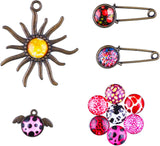 Glass Cabochons Embellishments 12x4 MM (20 Pieces) Round Dome Patch Transparent Color For Jewellery Making DIY Painting Crafts Decoration