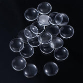 Glass Cabochons Embellishments 14x4 MM (20 Pieces) Round Dome Patch Transparent Color For Jewellery Making DIY Painting Crafts Decoration