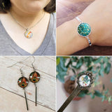 Glass Cabochons Embellishments 16x4.5 MM (20 Pieces) Round Dome Patch Transparent Color For Jewellery Making DIY Painting Crafts Decoration