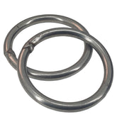 Stainless Steel Rings 78x7.5 MM (2 Pieces) Heavy Duty Silver Color For DIY Crafts Projects Macrame Dream Catchers Blinds Decorations