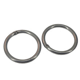 Stainless Steel Rings 78x7.5 MM (2 Pieces) Heavy Duty Silver Color For DIY Crafts Projects Macrame Dream Catchers Blinds Decorations