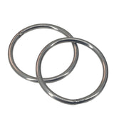 Stainless Steel Rings 53x3.5 MM (2 Pieces) Heavy Duty Silver Color For DIY Crafts Projects Macrame Dream Catchers Blinds Decorations
