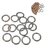Chromium Plated Metal Rings 26x3.5 MM (20 Pieces) Silver Color For DIY Crafts Projects Macrame Dream Catchers Blinds Decorations