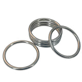 Chromium Plated Metal Rings 57x4.5 MM (10 Pieces) Heavy Duty Silver Color For DIY Crafts Projects Macrame Dream Catchers Blinds Decorations