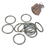 Chromium Plated Metal Rings 23x2 MM (50 Pieces) Silver Color For DIY Crafts Projects Macrame Blinds Decorations