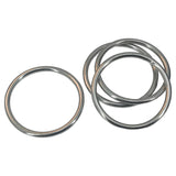 Mild Steel Rings 75x5 MM (4 Pieces) Heavy Duty Silver Color For DIY Crafts Projects Macrame Dream Catchers Blinds Decorations