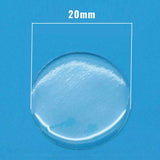 Epoxy Resin Dome Stickers Adhesives Round 20x2 MM (Pack of 10 Pieces) Clear Transparent Color For Jewellery Making DIY Crafts Magnets Photos Painting